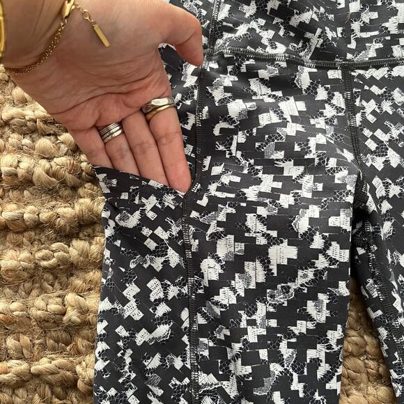 Lululemon Fast and Free Tight II 25" – Pace Lace Graphite Grey Multi – Size 4 - Picture 8 of 11